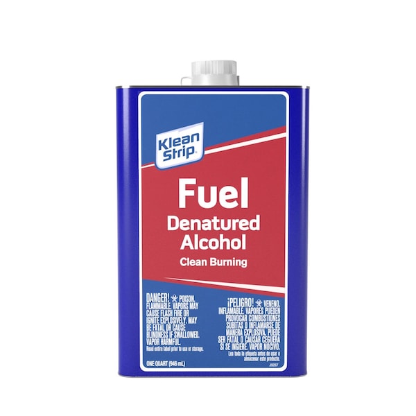 KLEAN STRIP Denatured Alcohol Clean Burning Fuel 1 qt (QSL26) Zoro